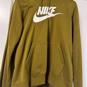 Nike Mustard Hoodie with White Logo